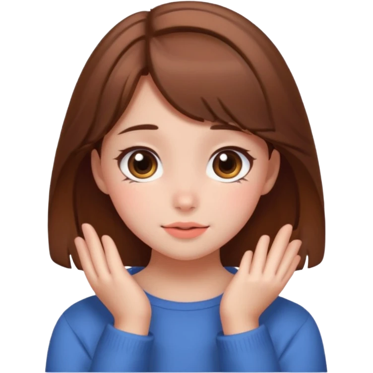 shy blushing uwu face emoji