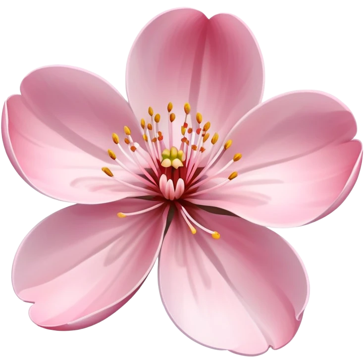 cherry blossom flower with delicate pink petals emoji
