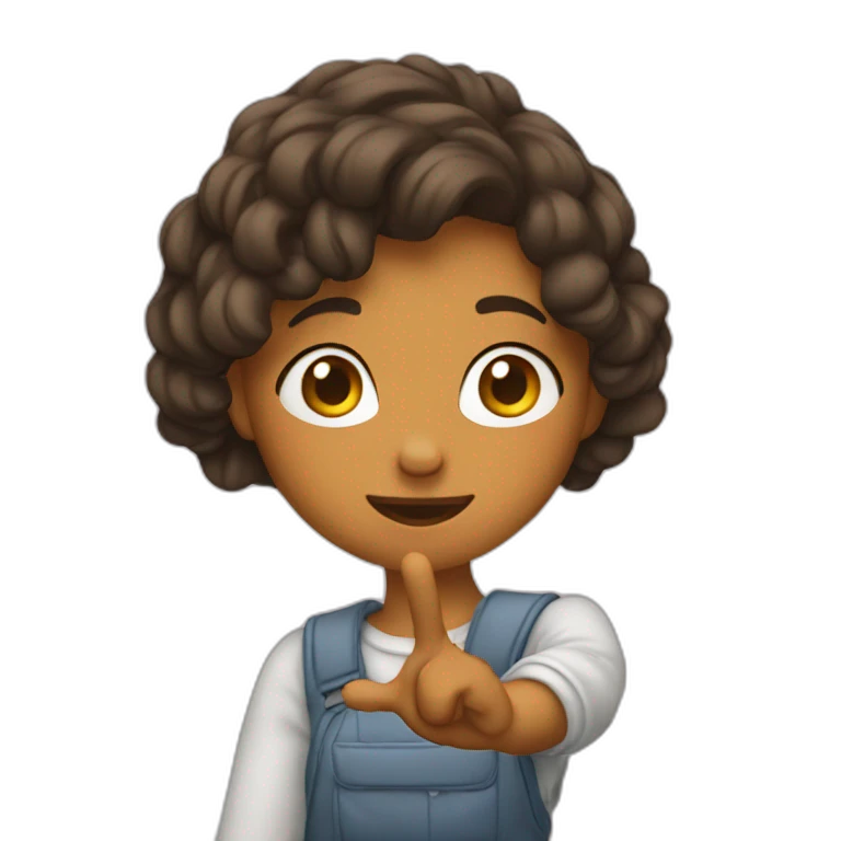 Fille qui dab emoji
