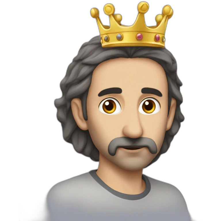 Zemmour mélanger avec un rat et une couronne  emoji