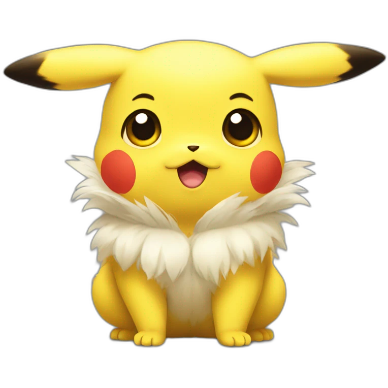 Pikachu big eyes cute emoji