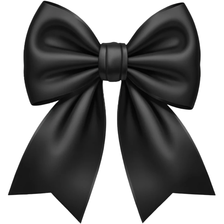 Black bow emoji