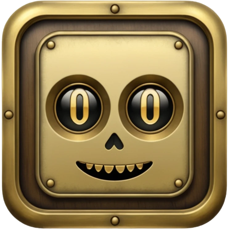 Dull brass gothic Victorian vintage aesthetic emoji