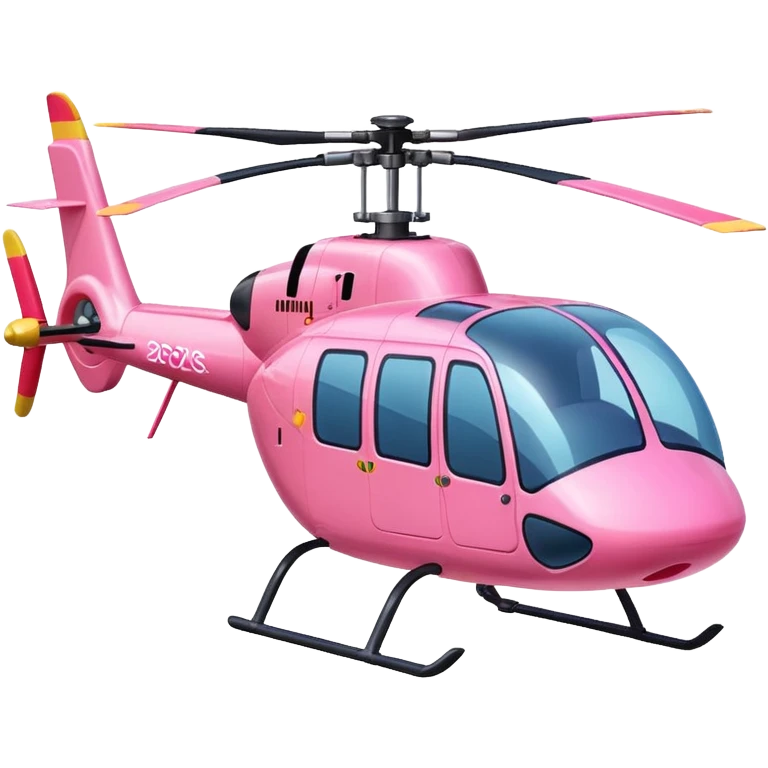 Flamingo helicopter  emoji