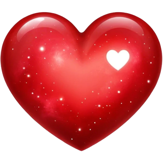  galaxy heart red emoji