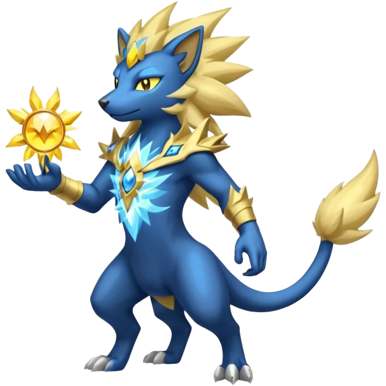 Luxray-Manectric-Solgaleo-fusion emoji