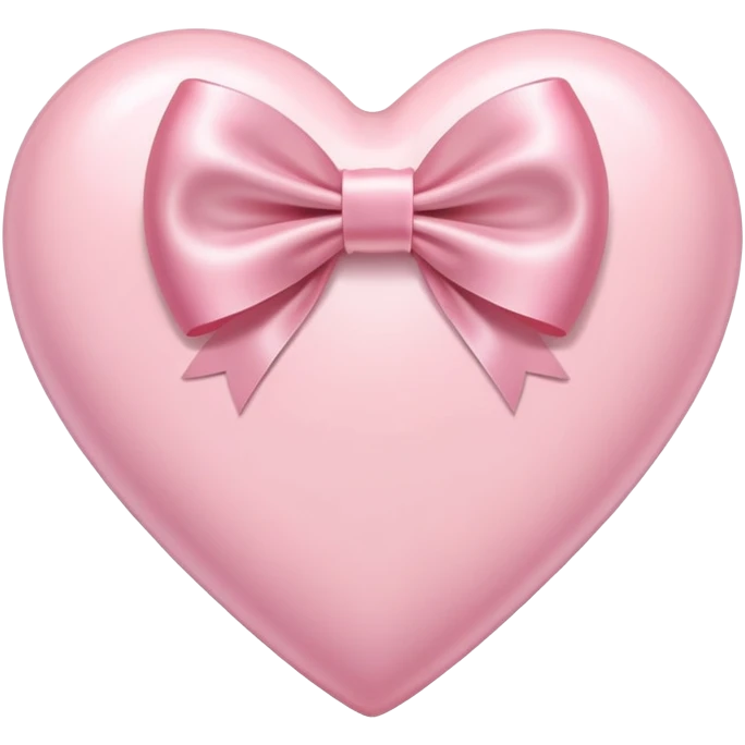 light pink heart with bow emoji