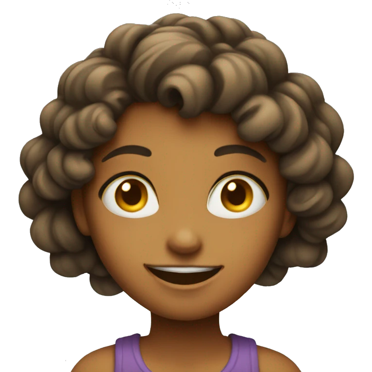 Smug face girl emoji