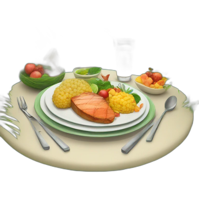 tropical dinner emoji