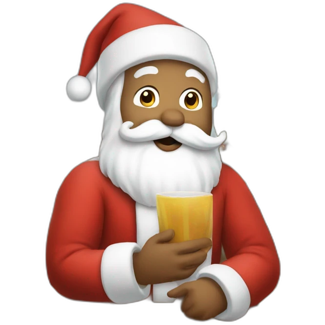 Santa Claus at home emoji