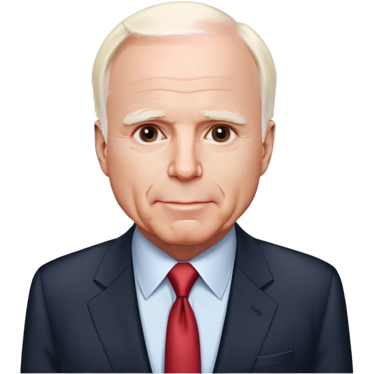 senator john mccain in a suit emoji