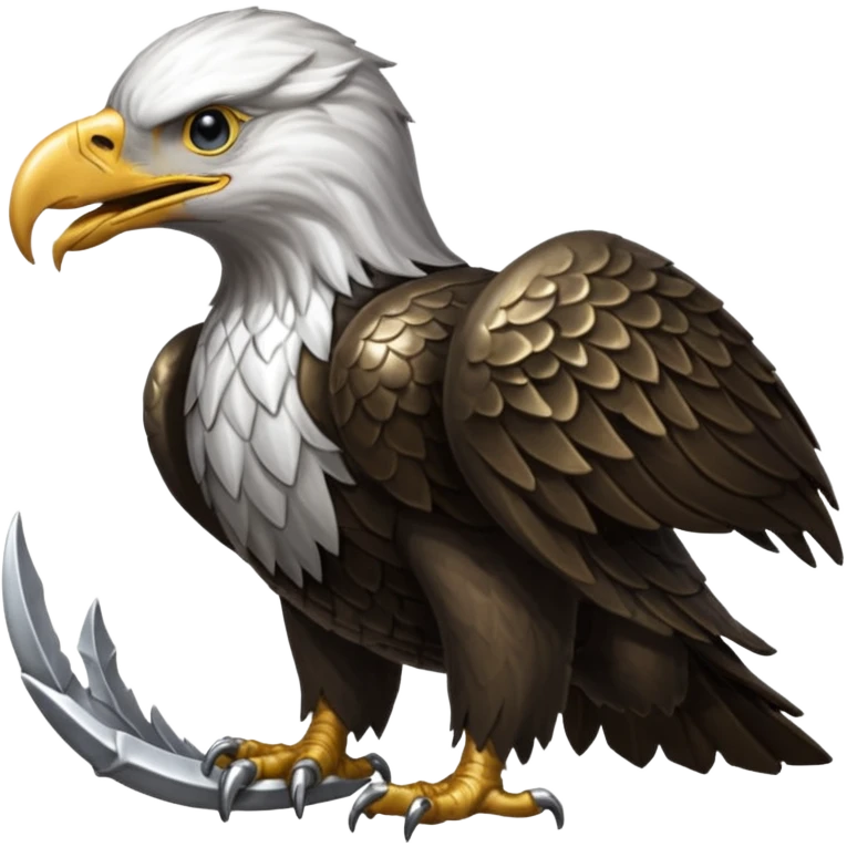 Silver Elder Scrolls Online eagle eating its tail Ouroboro emoji