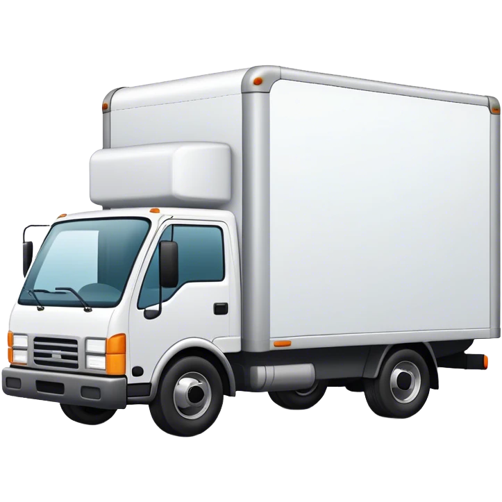 White box truck emoji