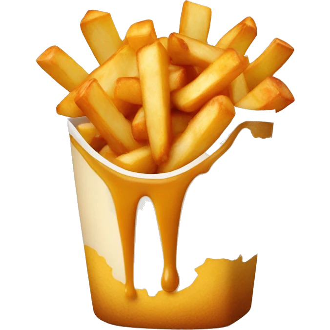 Poutine qui mange du poulet  emoji