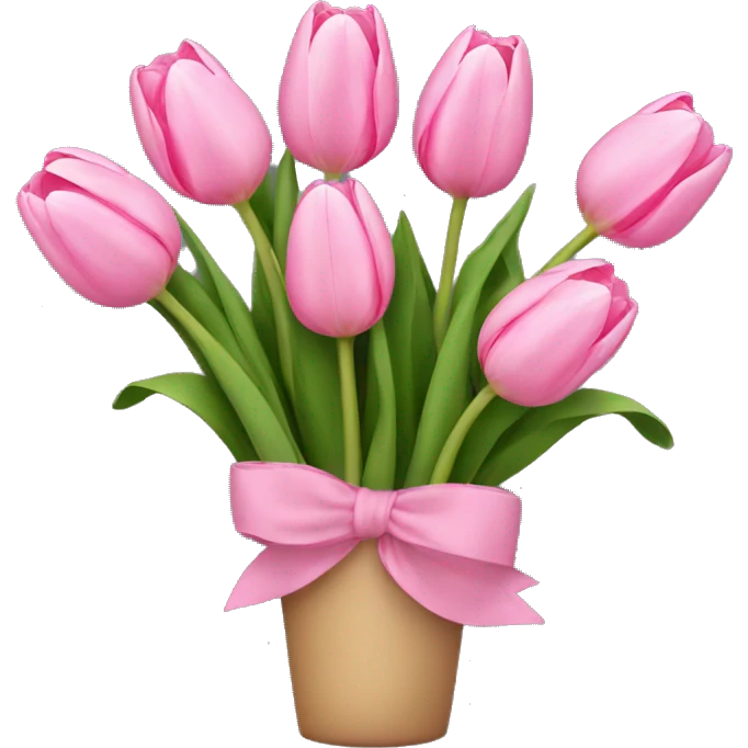 pink tulip bouquet  emoji