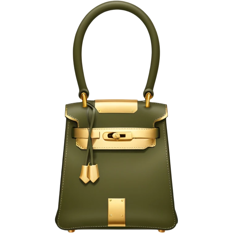 hermes birkin olive color bag emoji