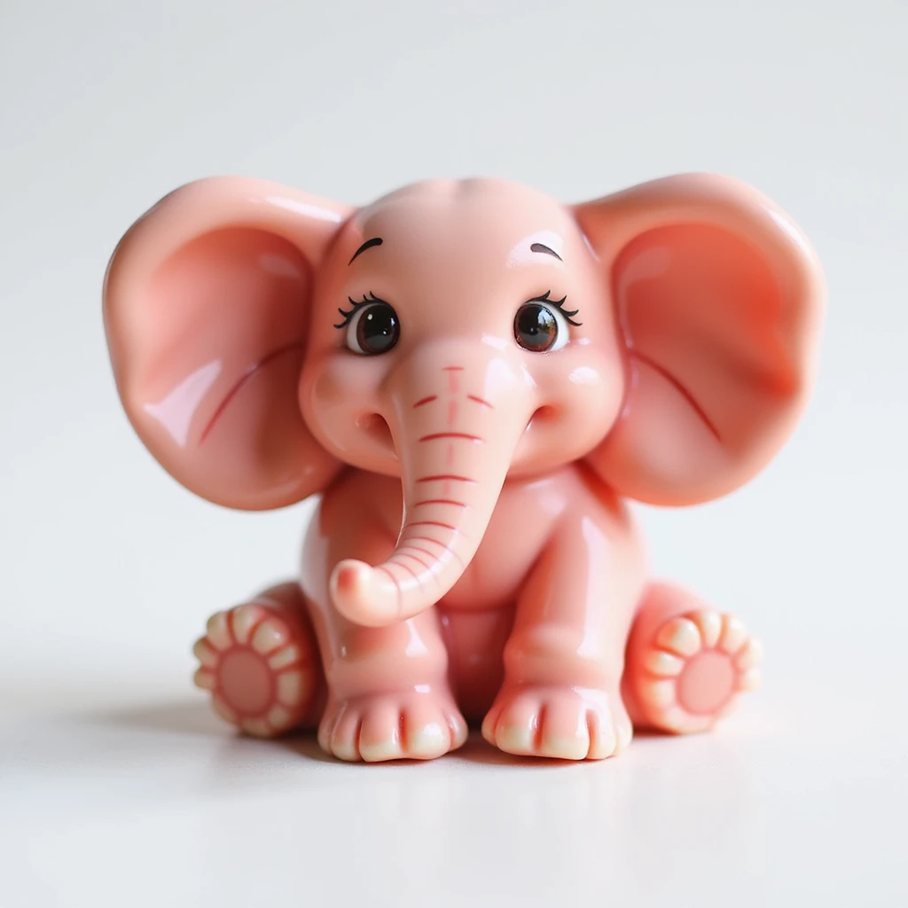 realistic candy shaped like a cute elephant, photorealistic style emoji