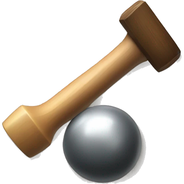 Ball and peen hammer emoji