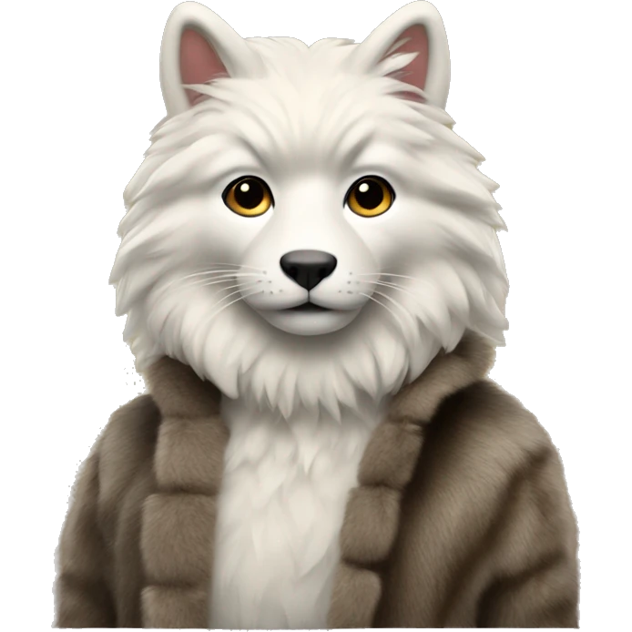 Realistic gorgeous Peruvian with fur coat  emoji