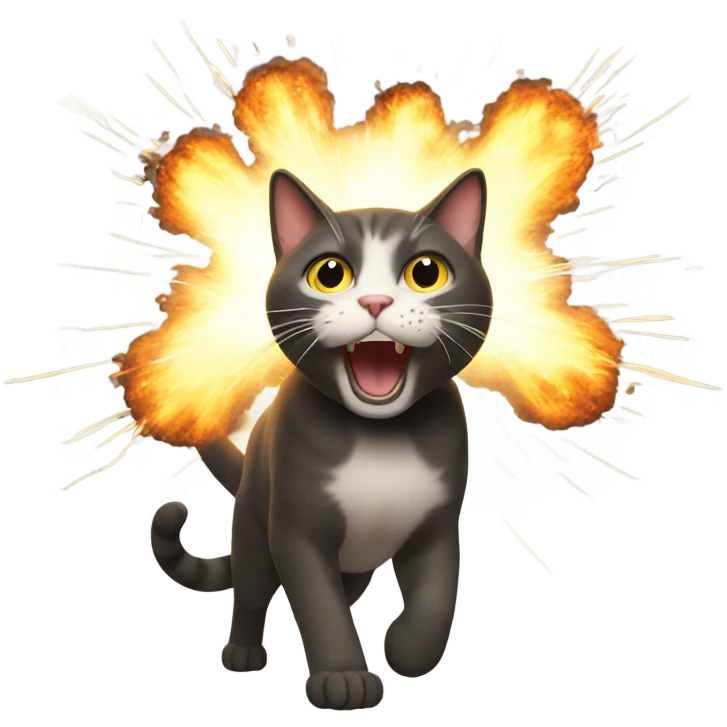 Cat explosion  emoji