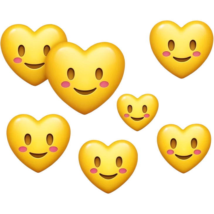 Smiley hearts emoji