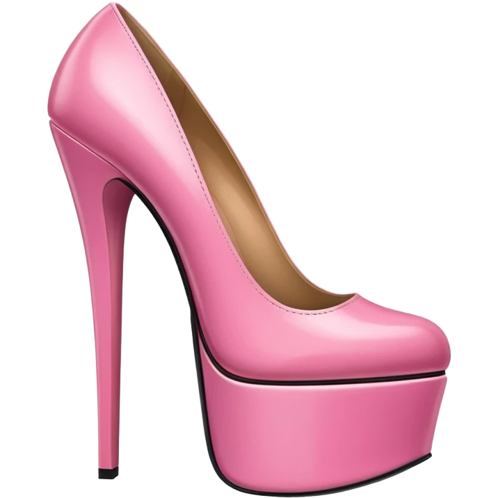giant pink platform shoe emoji