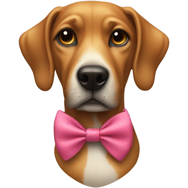 dog with bow emoji