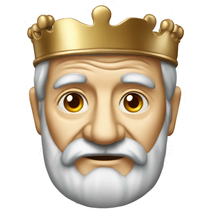 old man chess king piece emoji