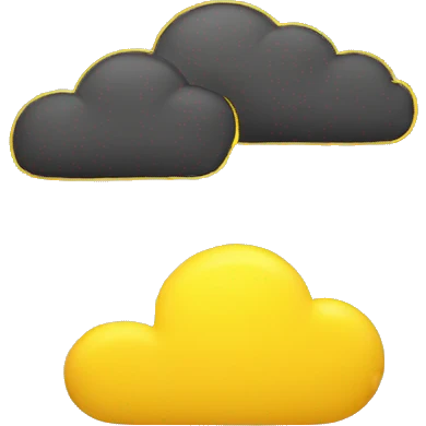 yellow cloud emoji