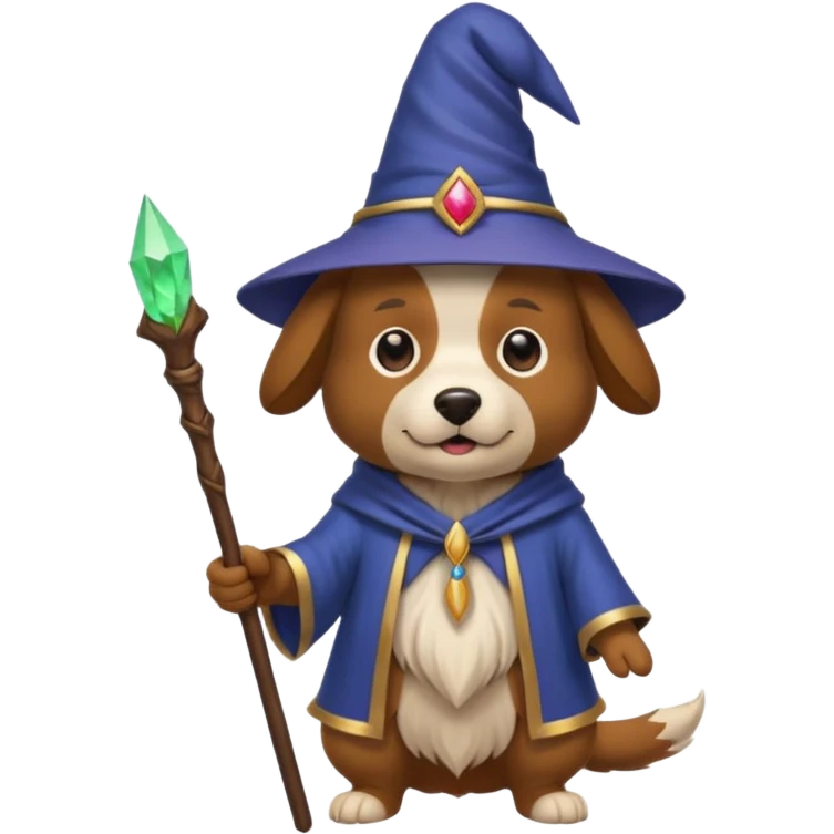 Dog wizard emoji