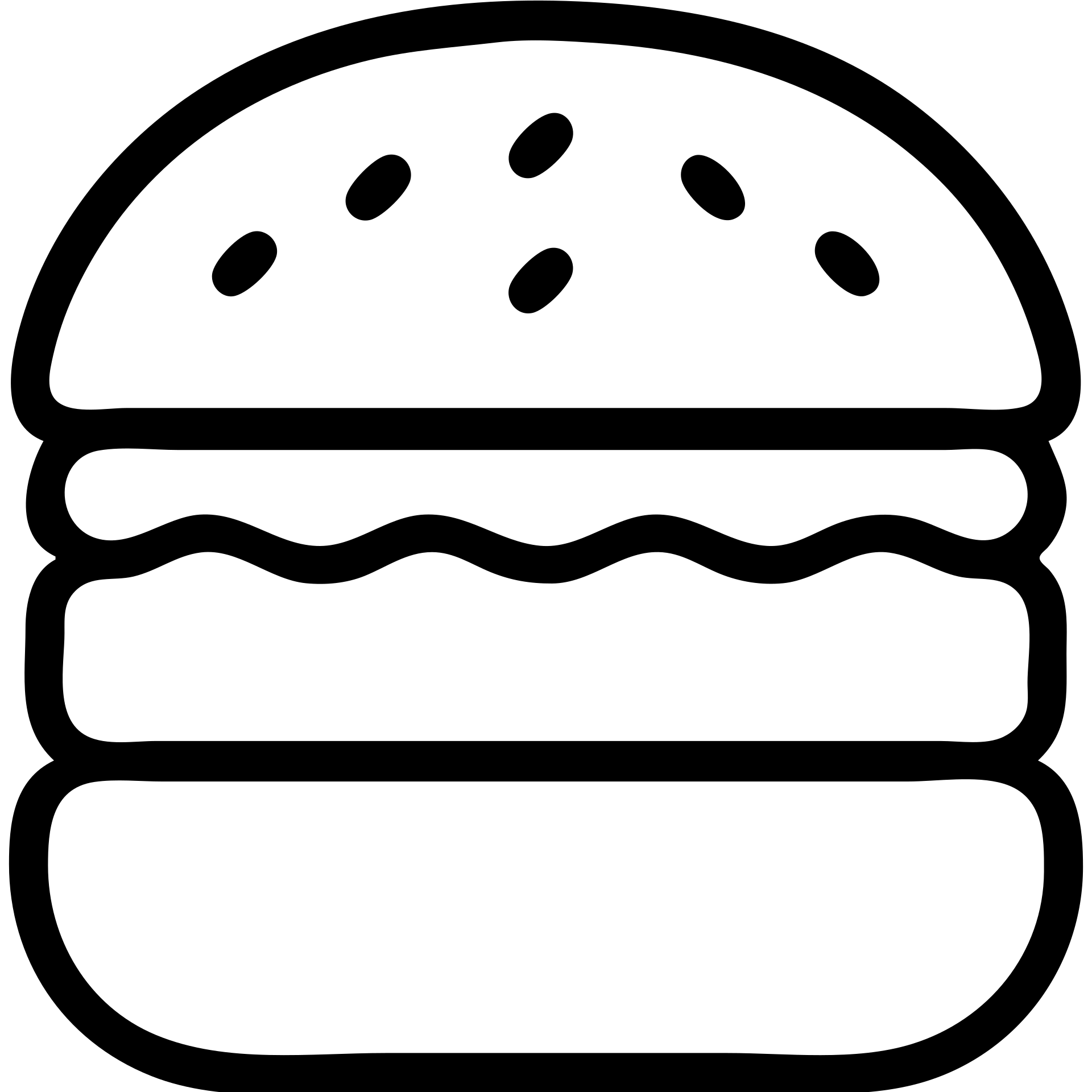 outlined burger icon emoji