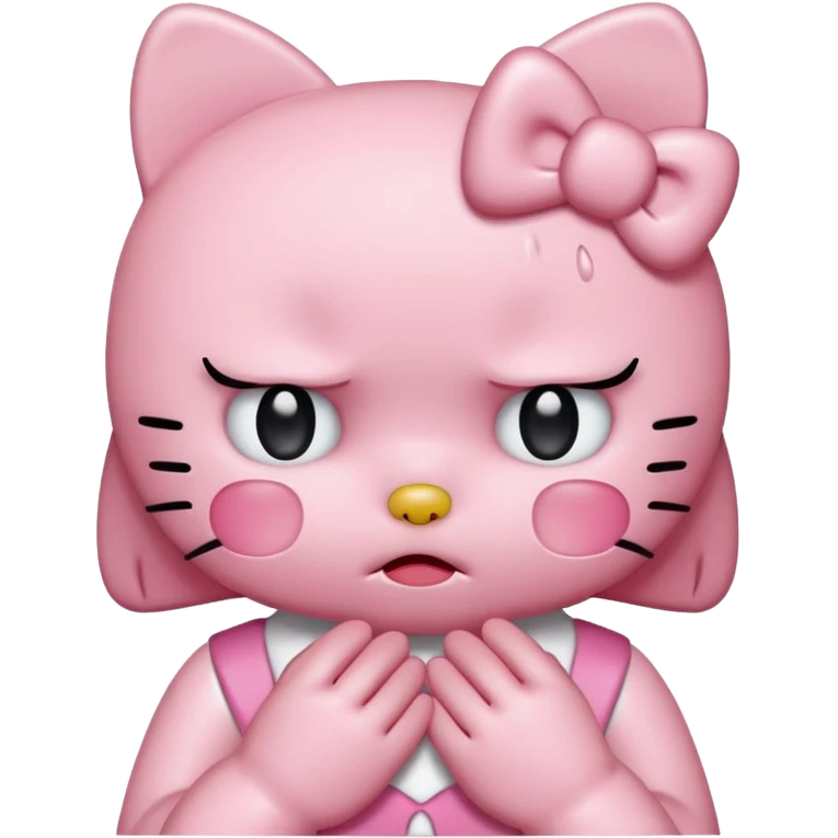 hello kitty sad  emoji