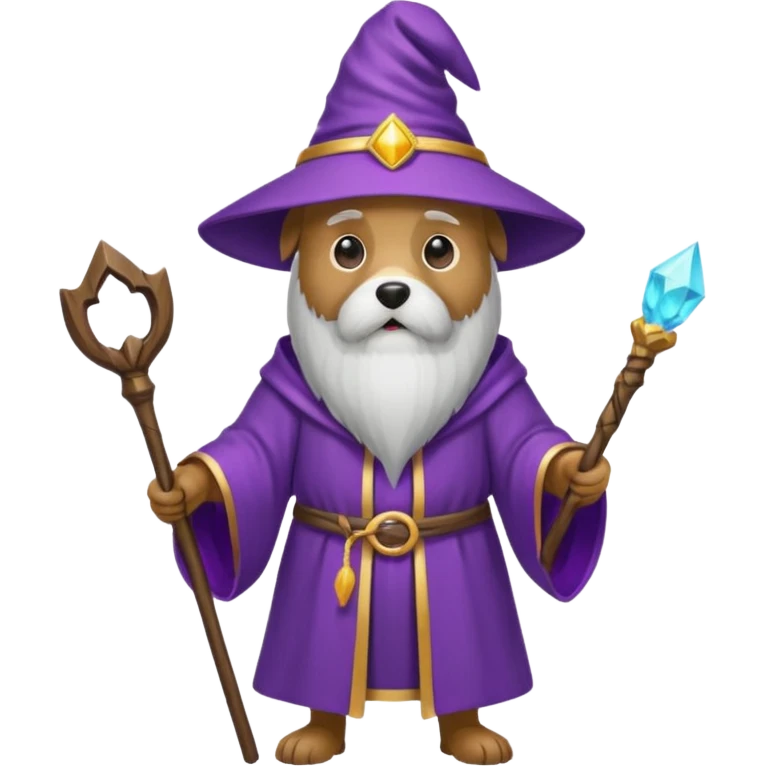 Dog wizard emoji