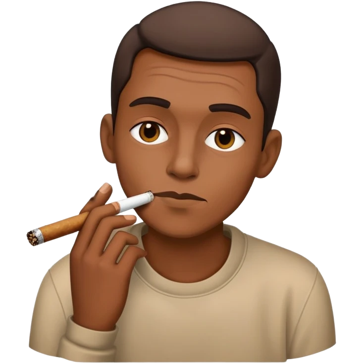 chill smoking a blunt  emoji