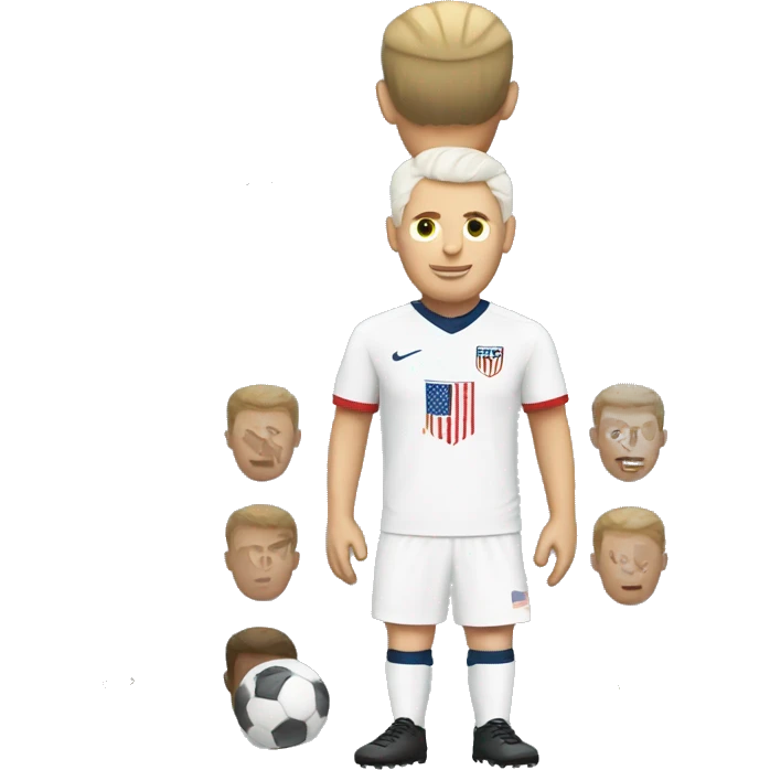 USA white man soccer emoji