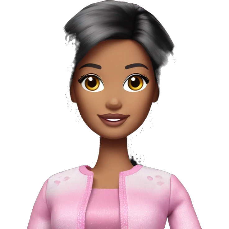 barbie doll black hair emoji