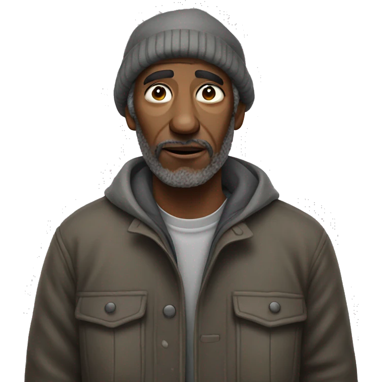 homeless man  emoji