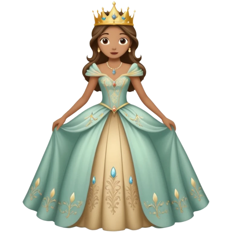 Character in Fairy Tale Beauty and Beast: Wardrobe Lady emoji