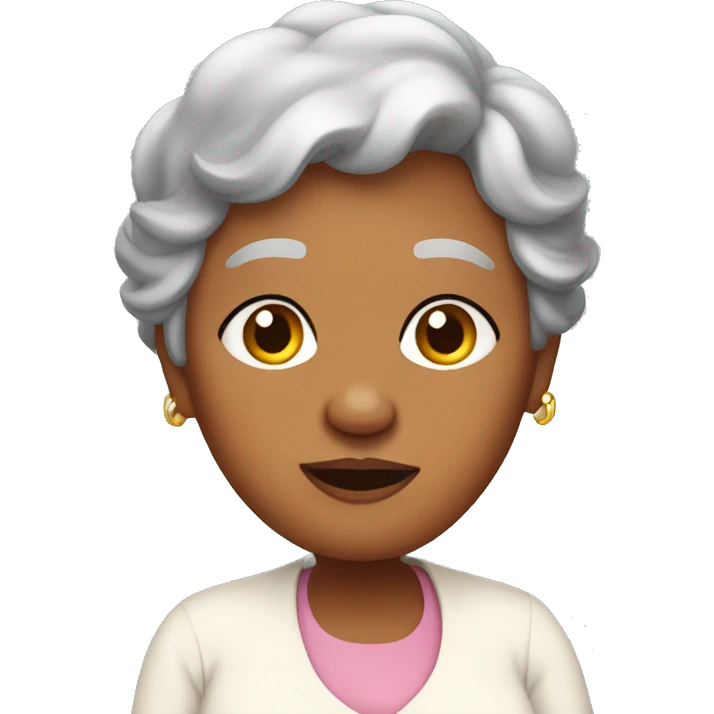 Pregnant Grandma emoji