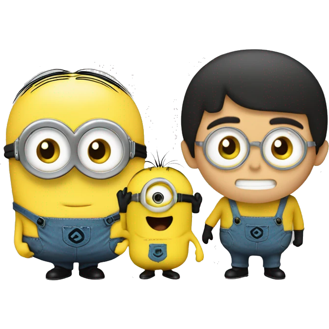 Minions' Bob + Kotaro from 'Kotaro Lives Alone' emoji