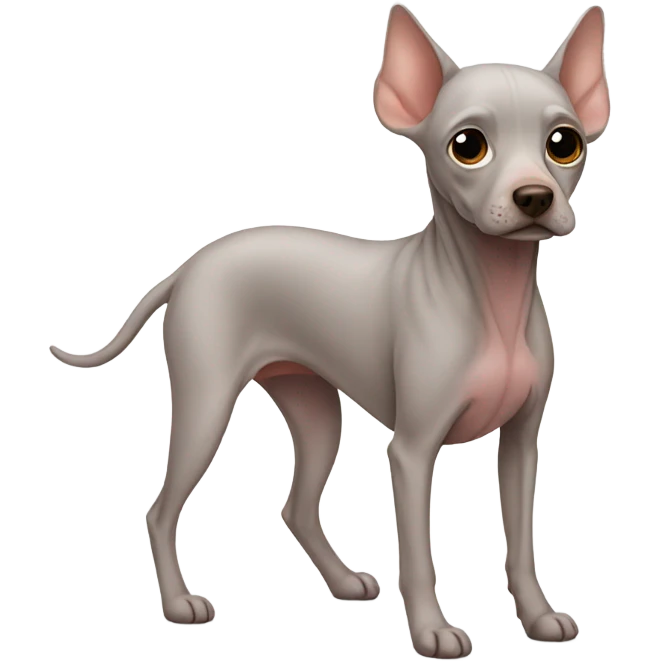 hairless dog emoji