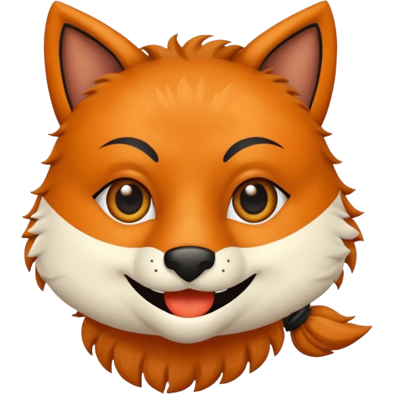 Diseña un Zorro saludando  emoji