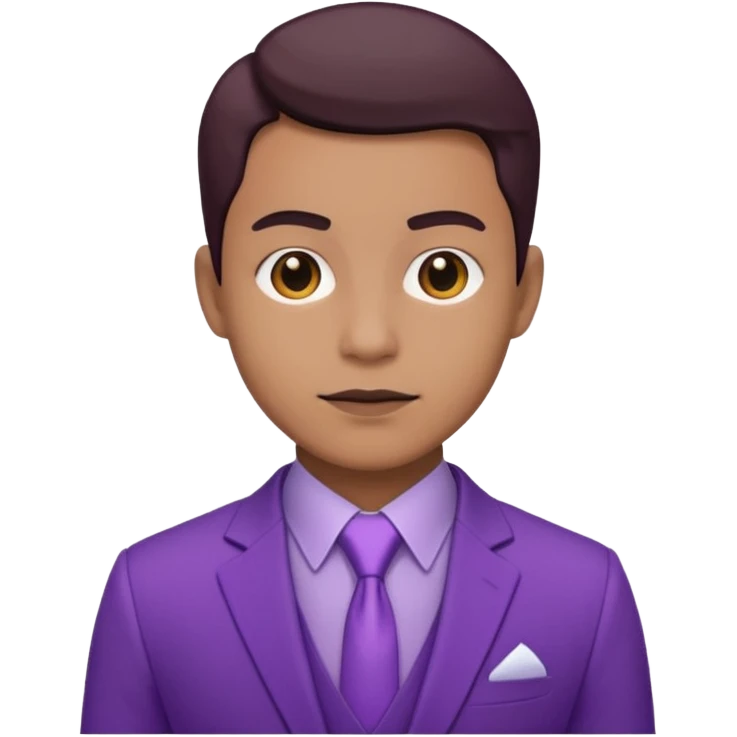 purple  suit emoji