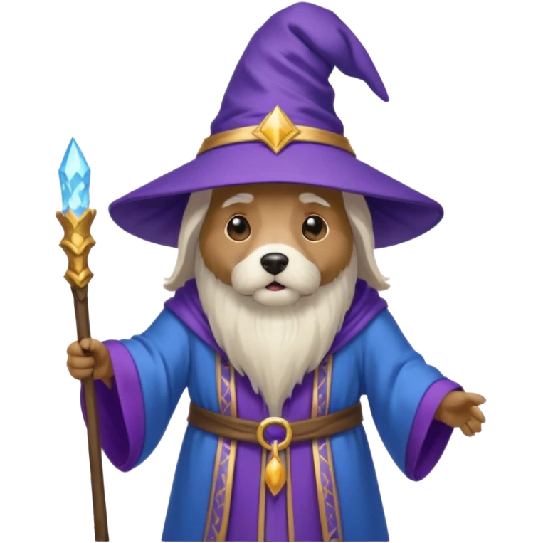 Dog wizard emoji