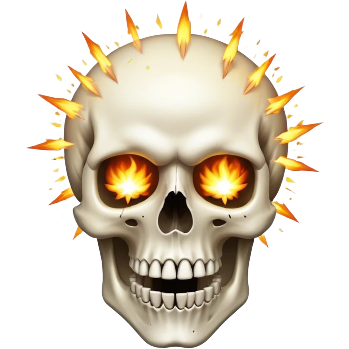 skull with exploding head emoji