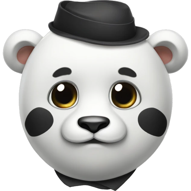 Urs panda cu un sărut pe obraz emoji