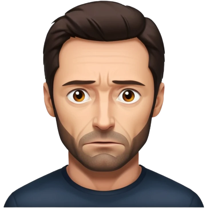 lonely hugh jackman emoji
