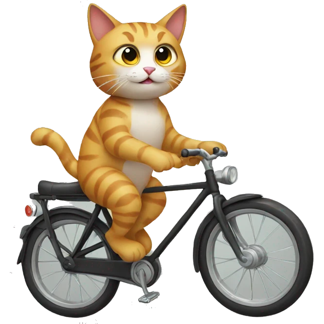 cat on a bike emoji