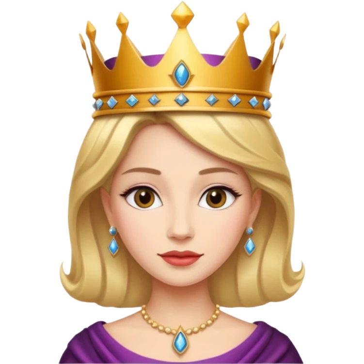 beautiful queen emoji