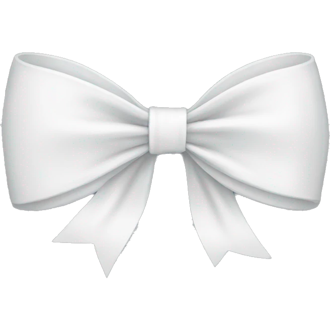white bow emoji